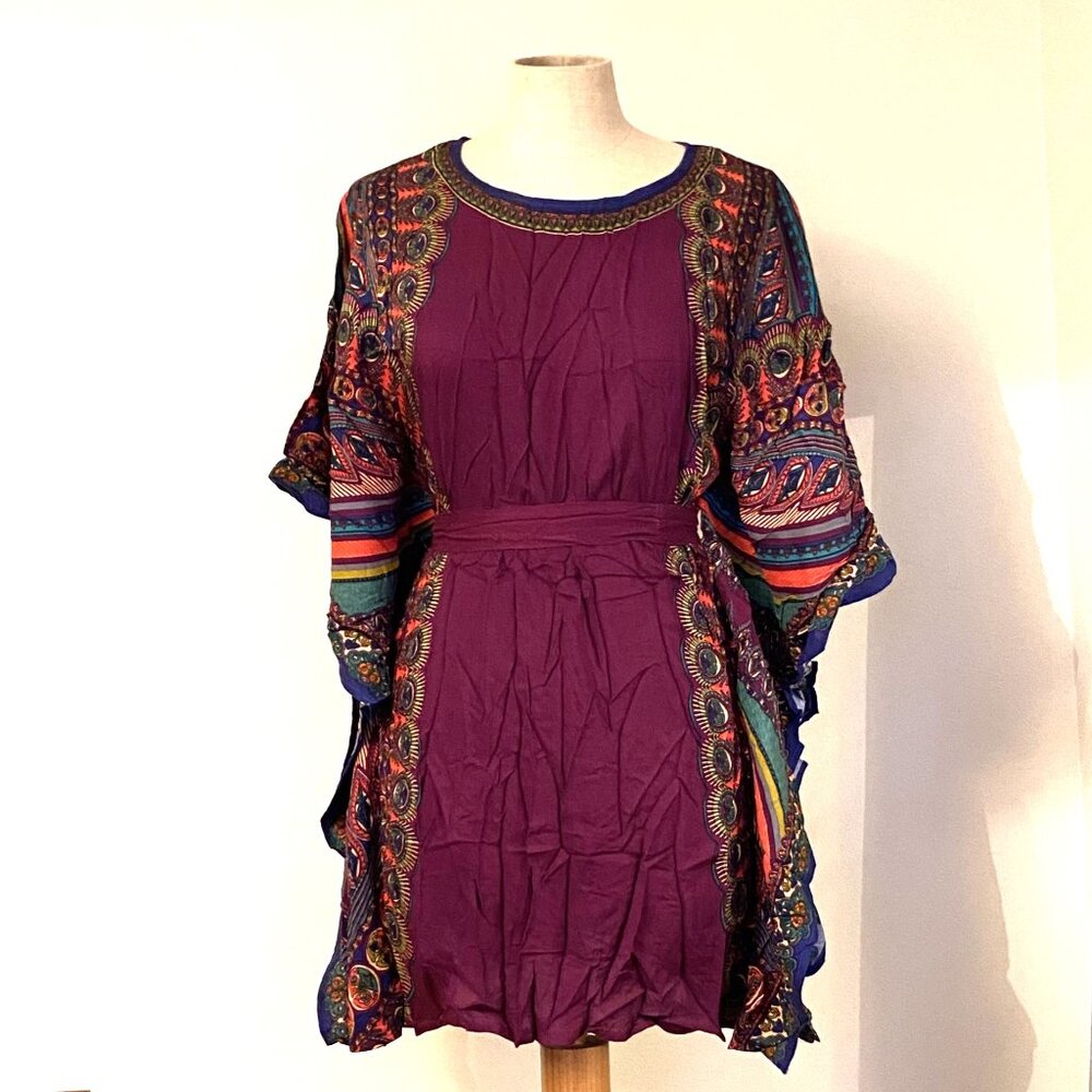 Charming Charlie Purple Psychedelic Tunic